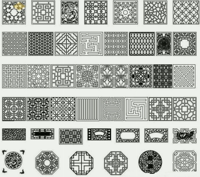 Mẫu hoa văn CNC gỗ trang trí tường phòng khách, tạo chiều sâu và điểm nhấn