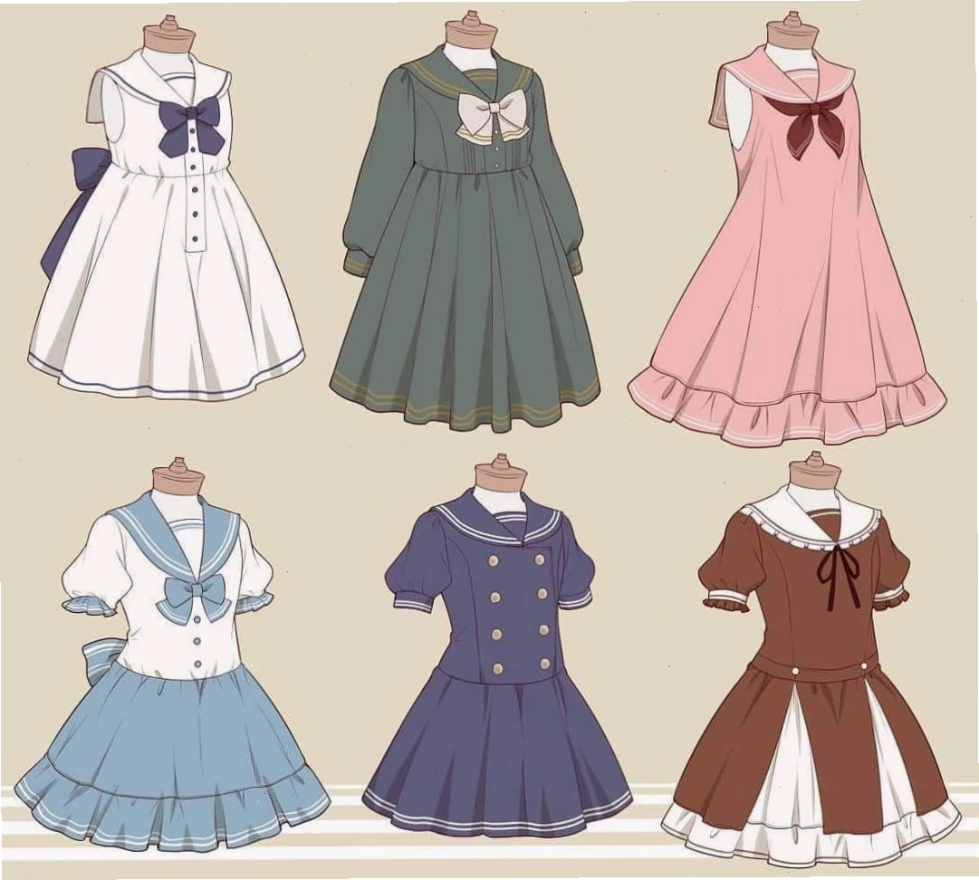 Mẫu váy Anime đơn giản, cực đẹp và dễ thương