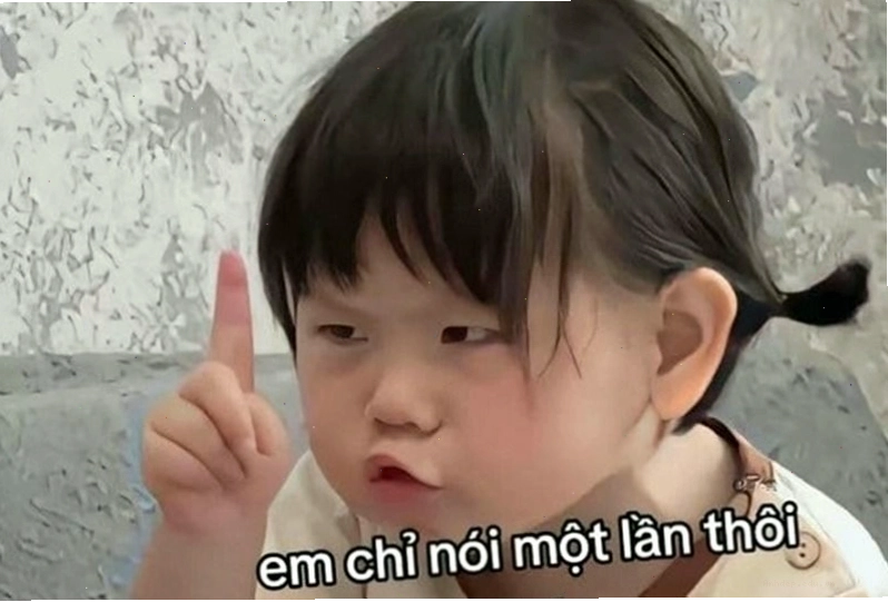 Meme cố lên phiên bản em bé
