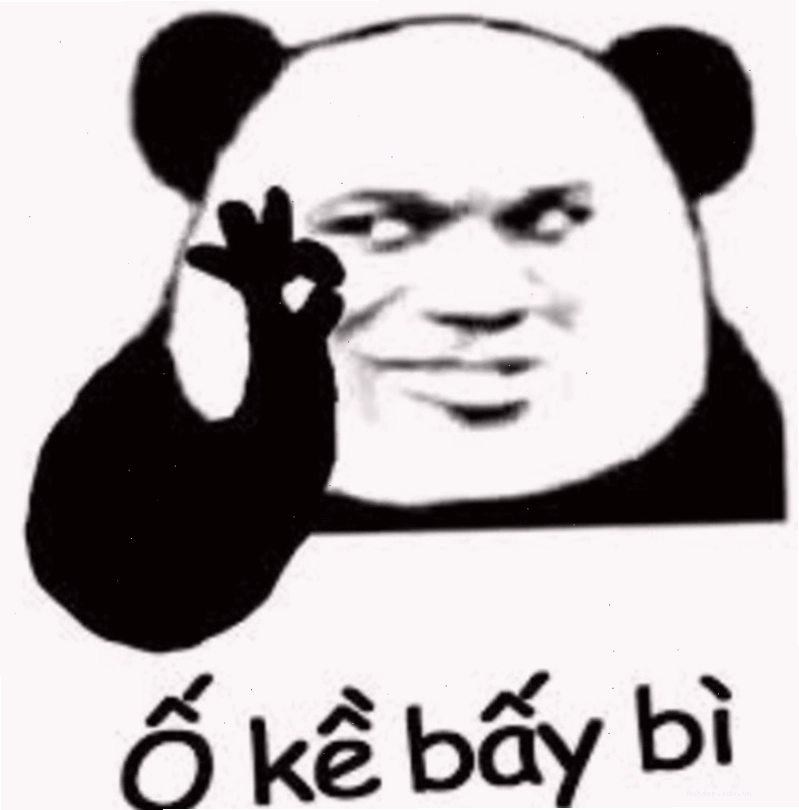 Meme cố lên với gấu trúc
