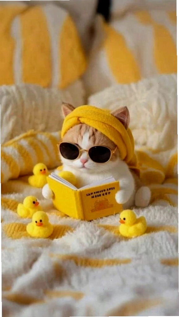 Mèo anime với vẻ ngoài ngầu, ánh mắt sắc sảo
