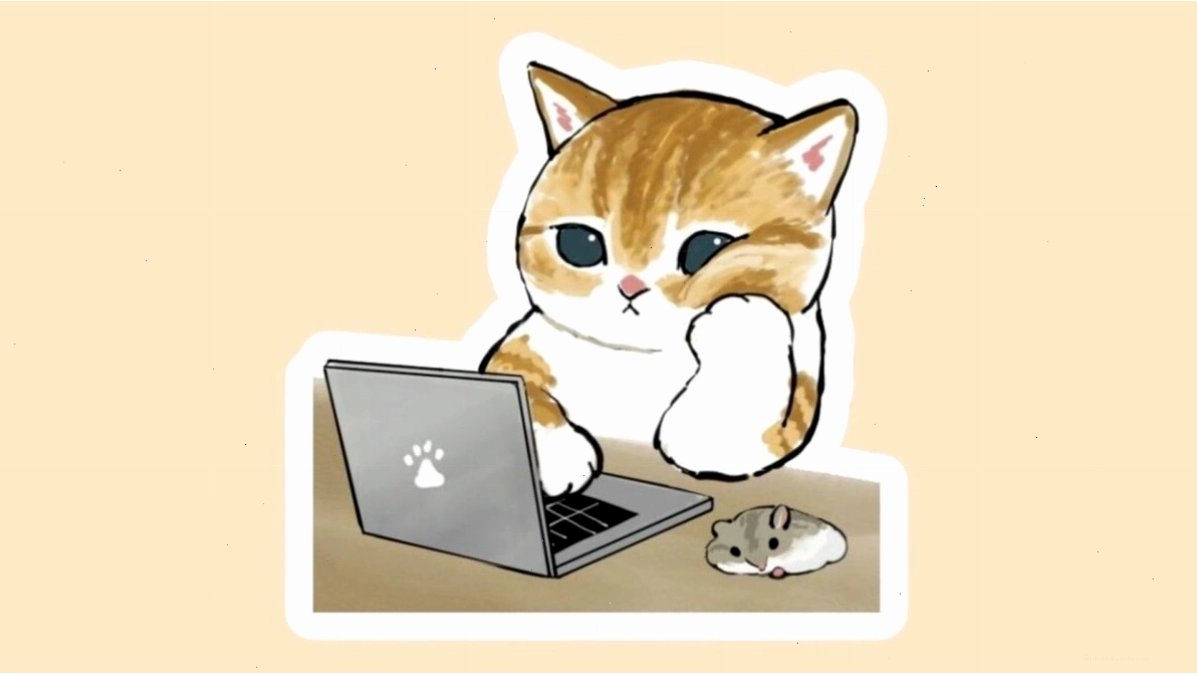 Mèo chibi cute với các kiểu dáng và tư thế khác nhau