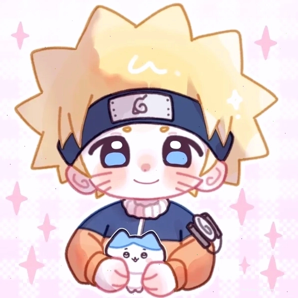 Naruto Chibi với phong cách vẽ tròn trịa, dễ thương