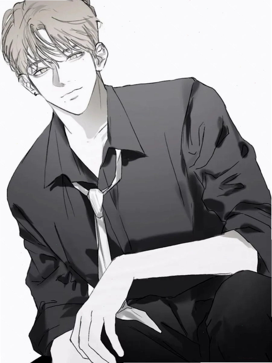 Nét vẽ sắc sảo thể hiện nhân vật anime nam ngầu