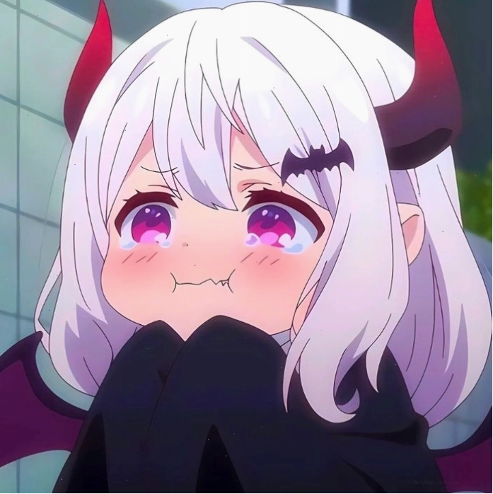 Nhân vật ác quỷ anime chibi với nét đáng yêu đặc biệt