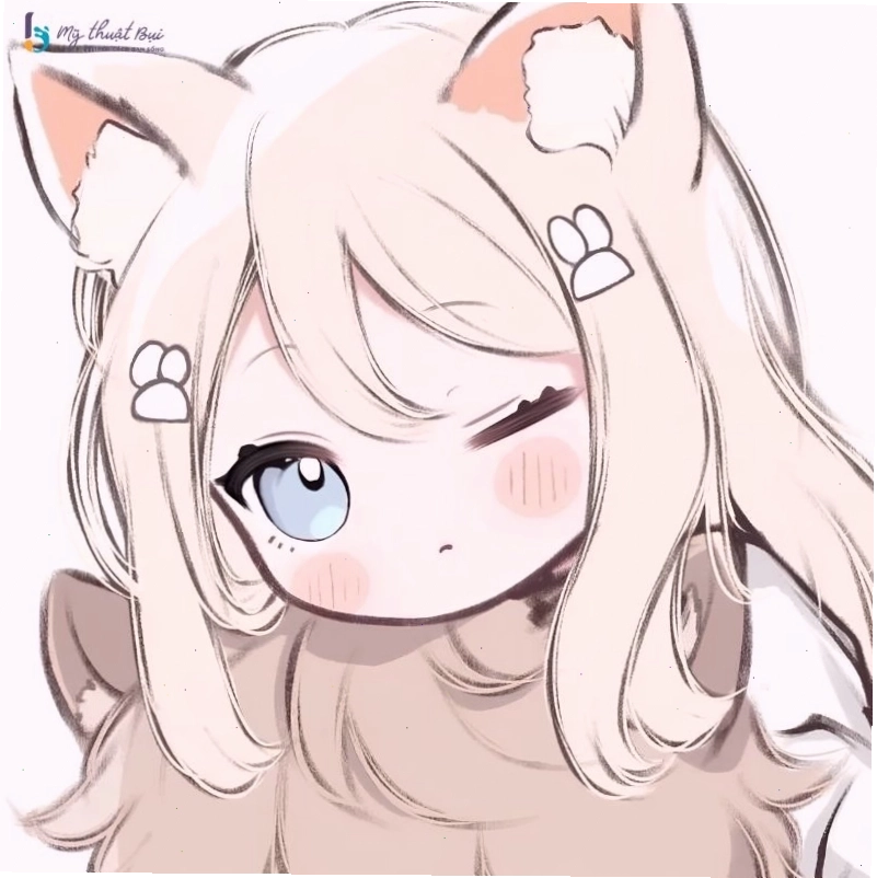 Nhân vật anime chibi nữ trong trang phục cosplay
