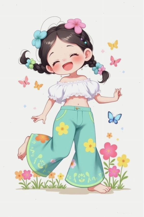 Nhân vật anime chibi theo phong cách dễ thương
