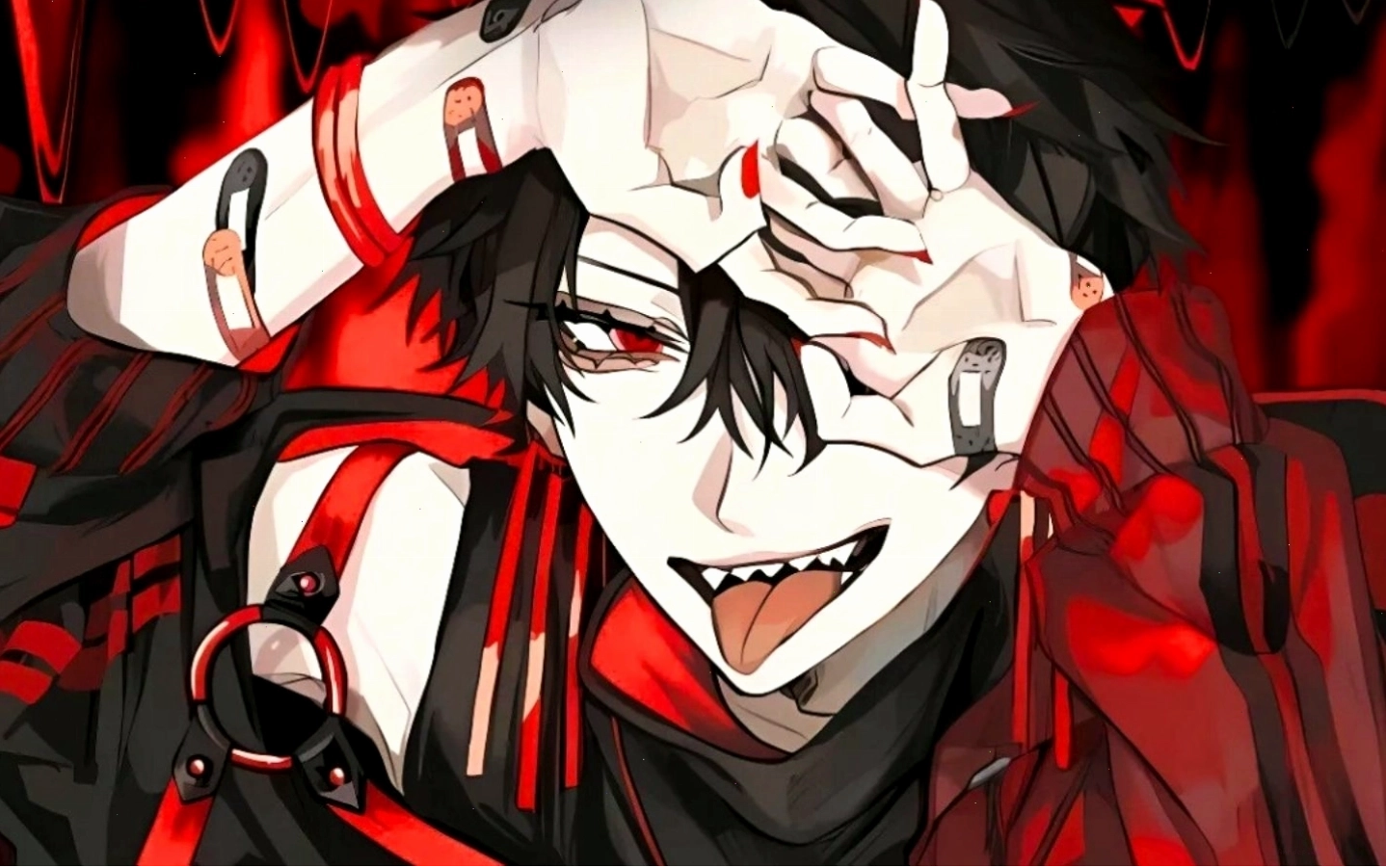 Nhân vật anime lạnh lùng đầy nguy hiểm với đôi mắt thể hiện sự quyết tâm