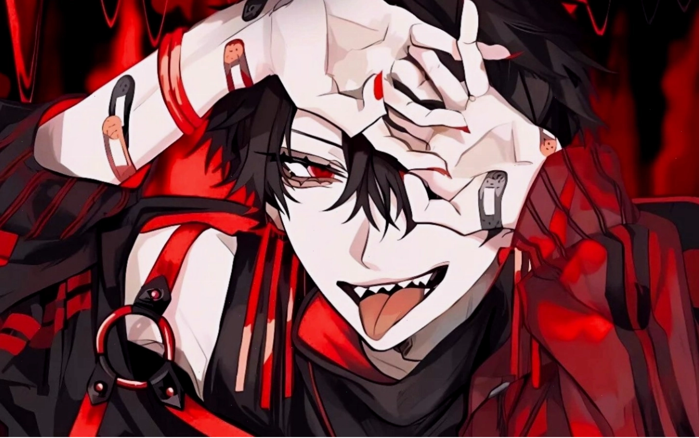 Nhân vật anime lạnh lùng trong trang phục đen bí ẩn