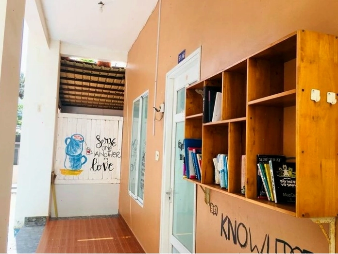 Nội thất ấm cúng bên trong Góc Biển Homestay