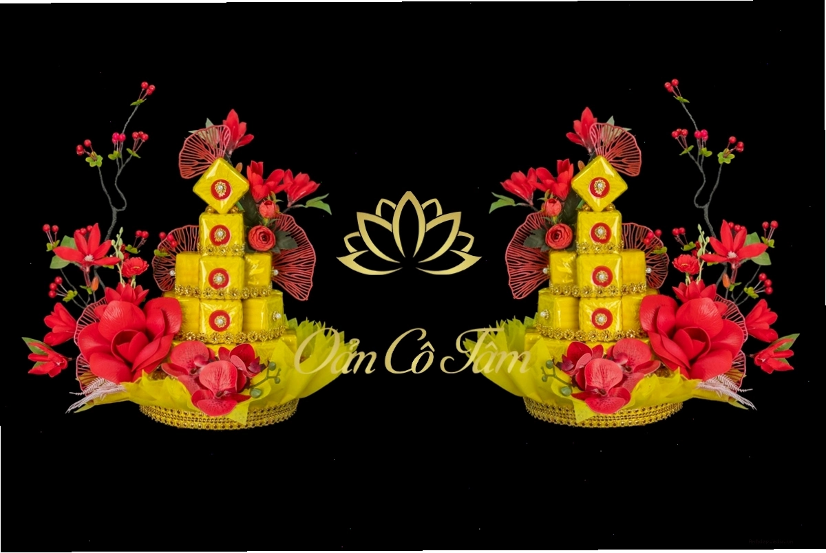 Oản tài lộc hình đồng tiền vàng may mắn