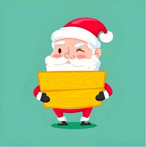 Ông già Noel chibi làm hình nền máy tính hoặc điện thoại
