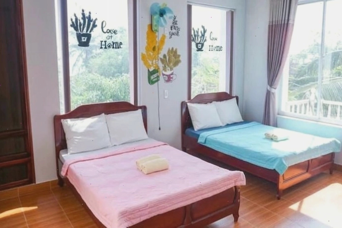 Phòng nghỉ tiện nghi tại Góc Biển Homestay
