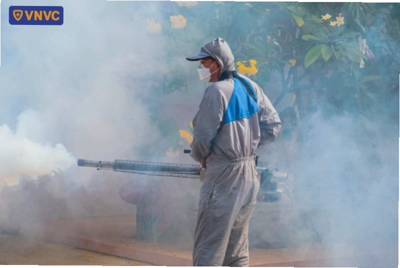 Phun thuốc diệt muỗi là biện pháp quan trọng để kiểm soát dịch bệnh