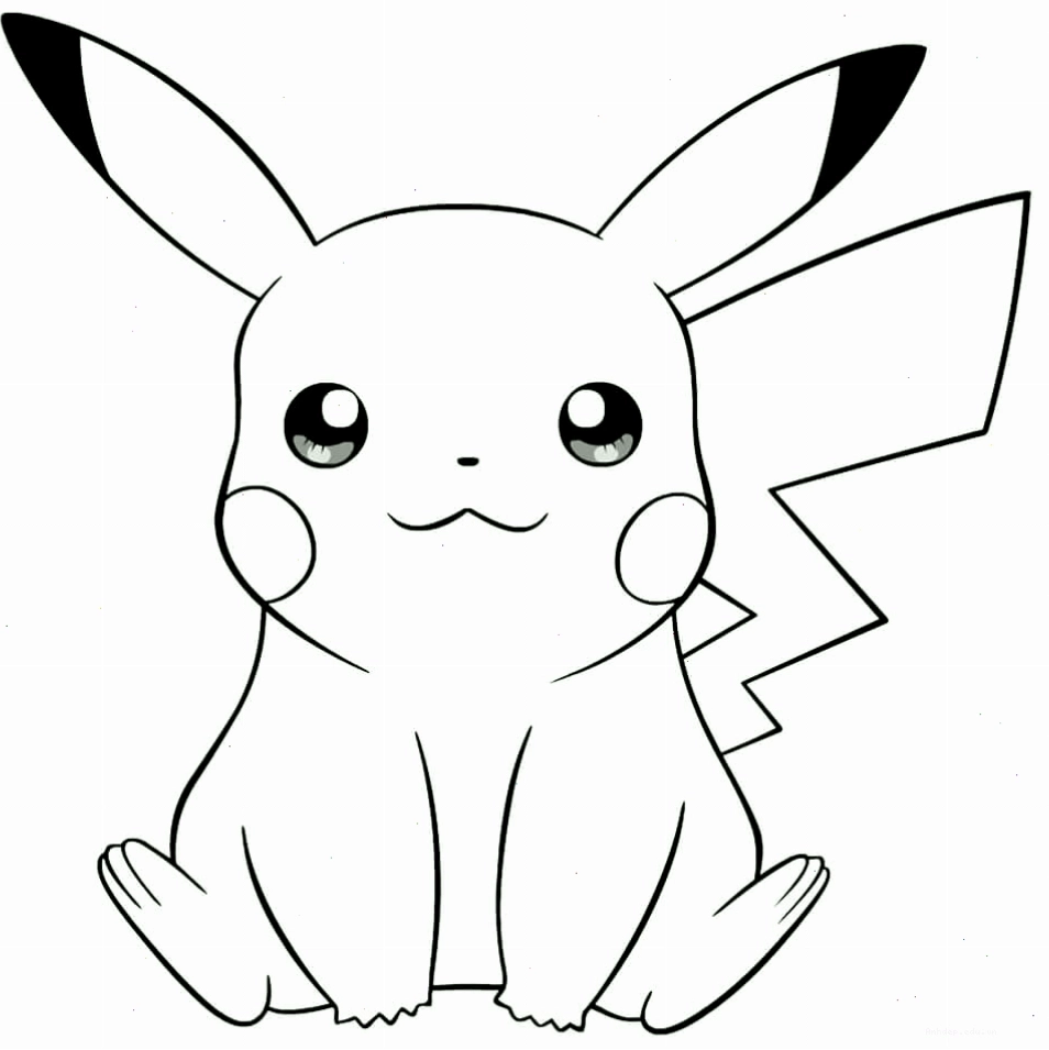 Pikachu dễ thương với đôi mắt to tròn