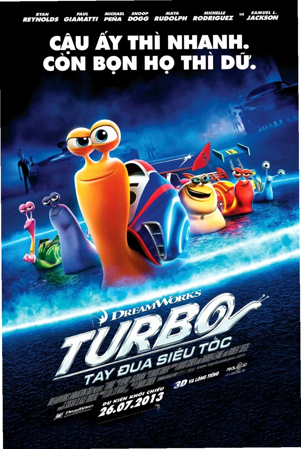 Poster phim hoạt hình Turbo: Tay Đua Siêu Tốc