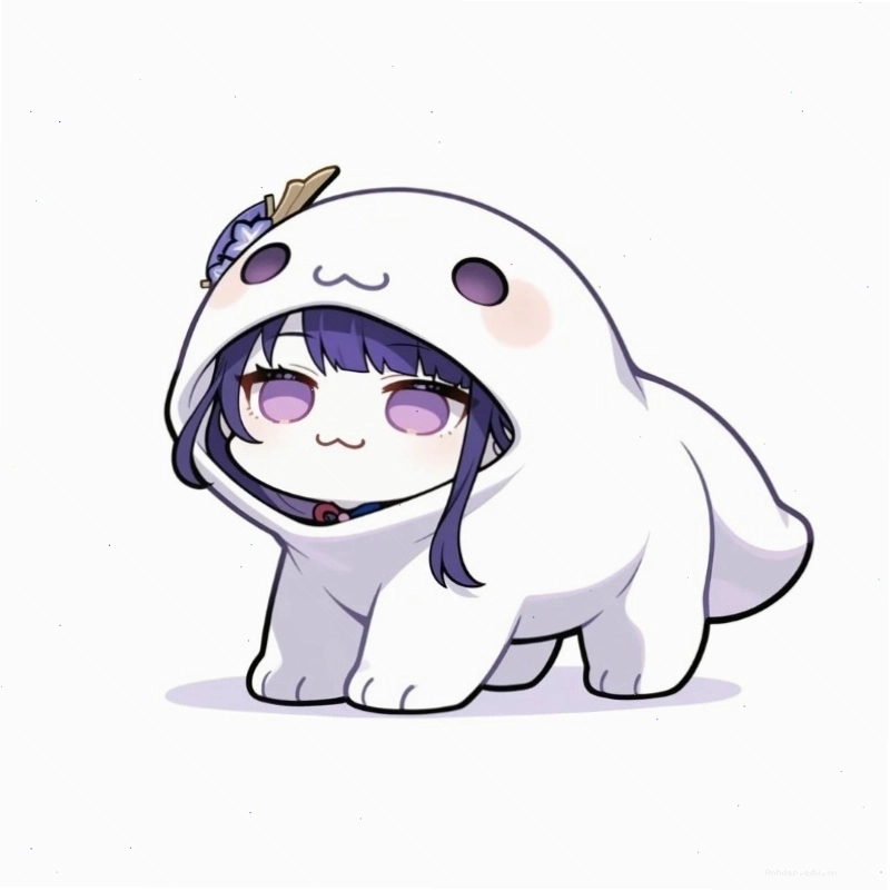 Raiden Shogun Chibi với biểu cảm đáng yêu