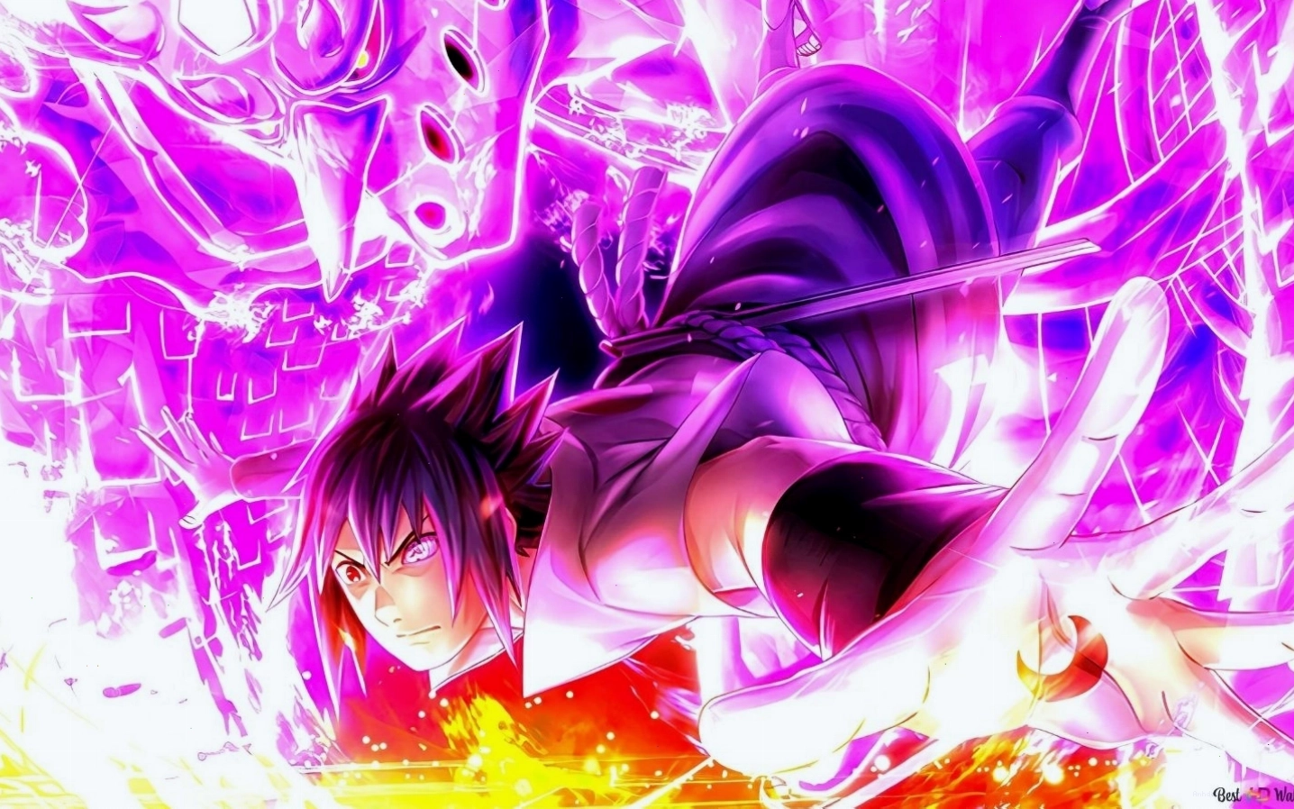 Sasuke Uchiha trong Naruto thể hiện sức mạnh tối thượng