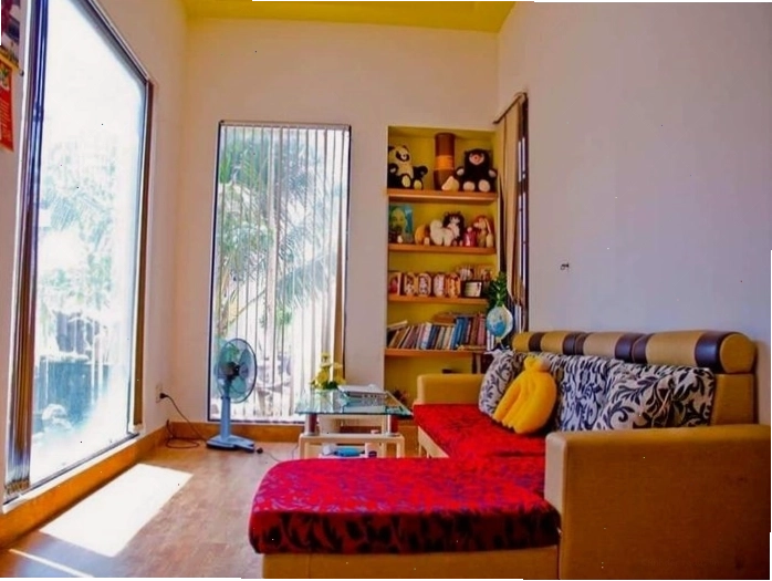 Tầm nhìn ra biển từ phòng ngủ Góc Biển Homestay
