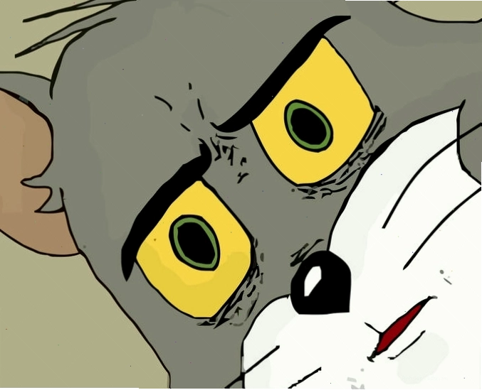 Template trống của meme Unsettled Tom