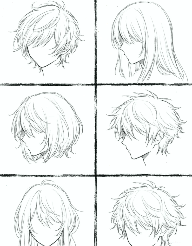 Thêm chi tiết cho tóc anime
