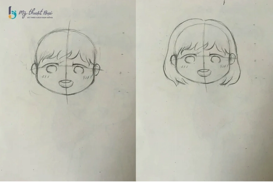 Thử nghiệm các kiểu tóc khác nhau cho nhân vật Chibi