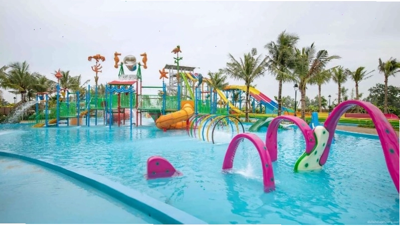 Toàn cảnh khu vực biển nhân tạo ở Quốc Oai