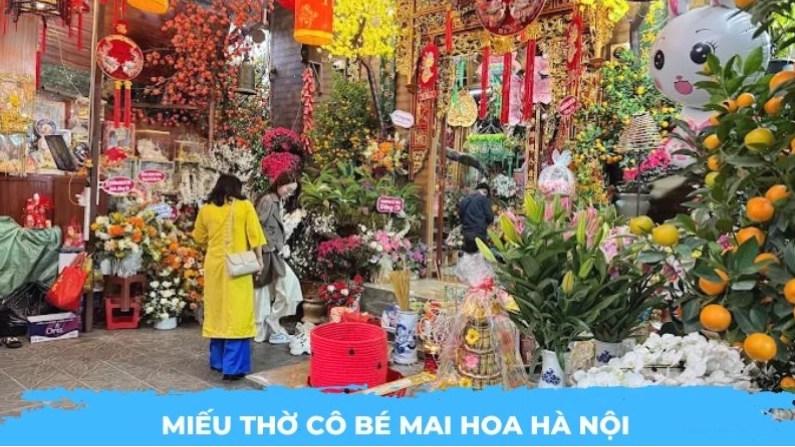 Toàn cảnh Miếu thờ Cô Bé Mai Hoa với kiến trúc cổ kính và linh thiêng