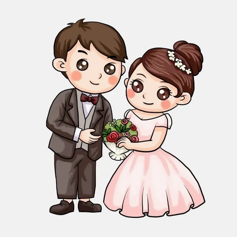 Tổng Hợp 193+ Hình Cô Dâu Chú Rể Chibi Dễ Thương Cho Ngày Cưới