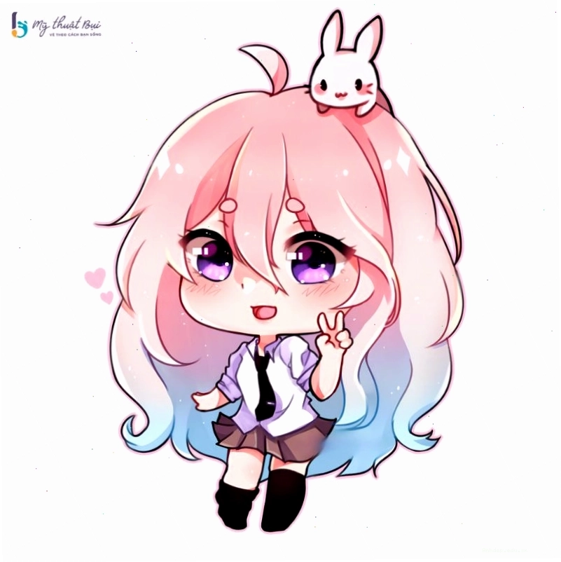 Tổng hợp các mẫu chibi cute girl làm avatar và sticker