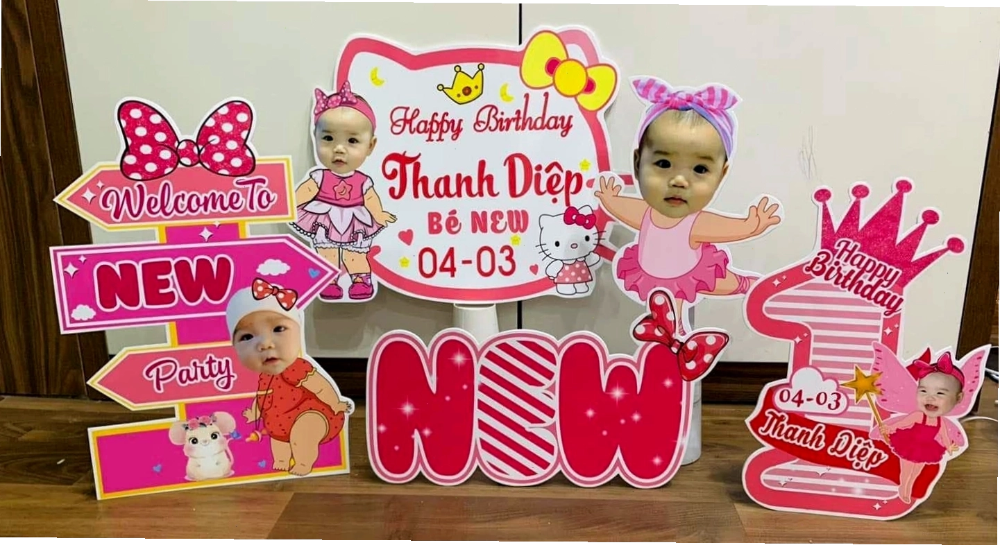 Tổng hợp các mẫu hình chibi sinh nhật bé gái