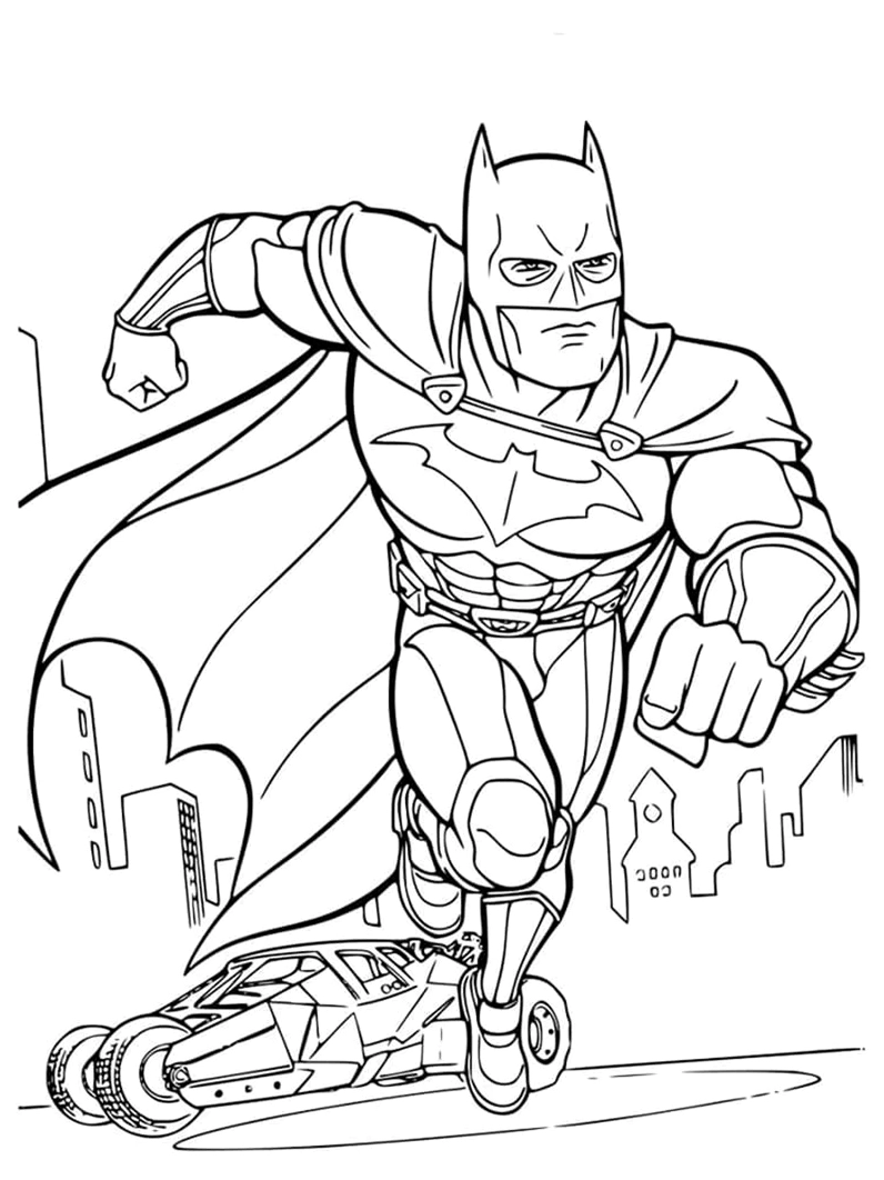 Tranh Tô Màu Batman Cho Bé: Khám Phá Thế Giới Siêu Anh Hùng