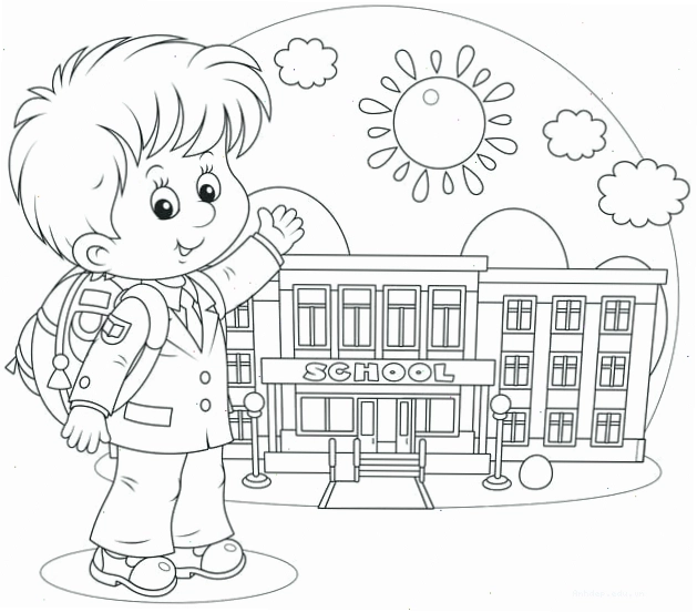 Tranh tô màu các hoạt động vui chơi trong giờ ra chơi