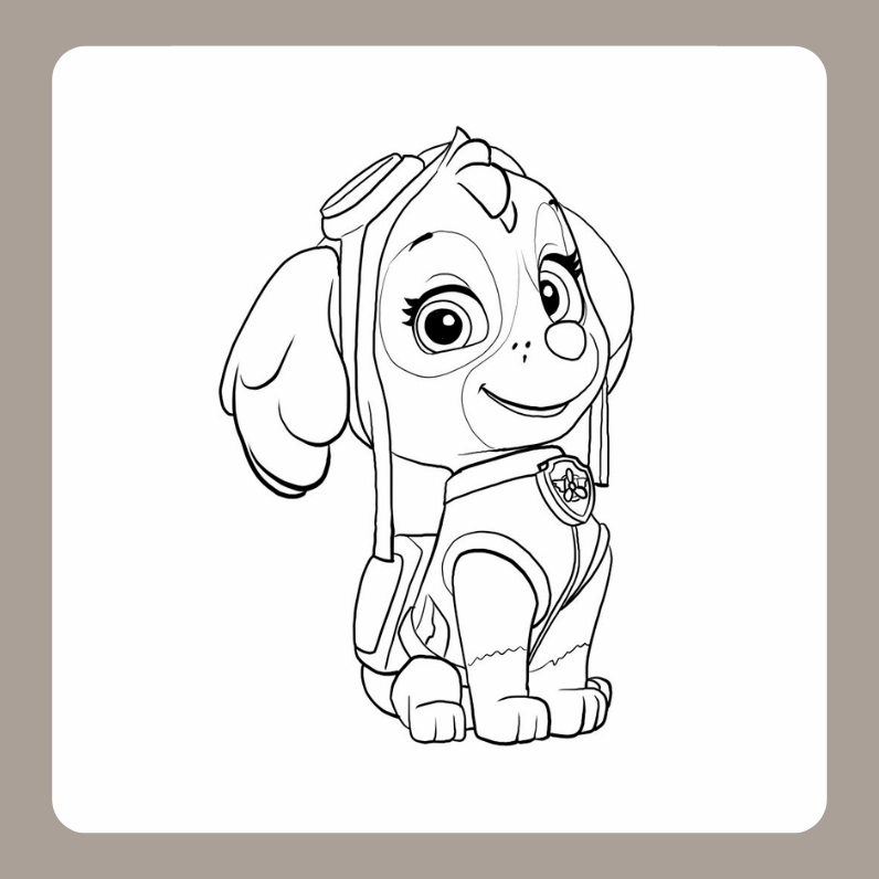 Tranh tô màu đội chó cứu hộ Paw Patrol hấp dẫn cho bé