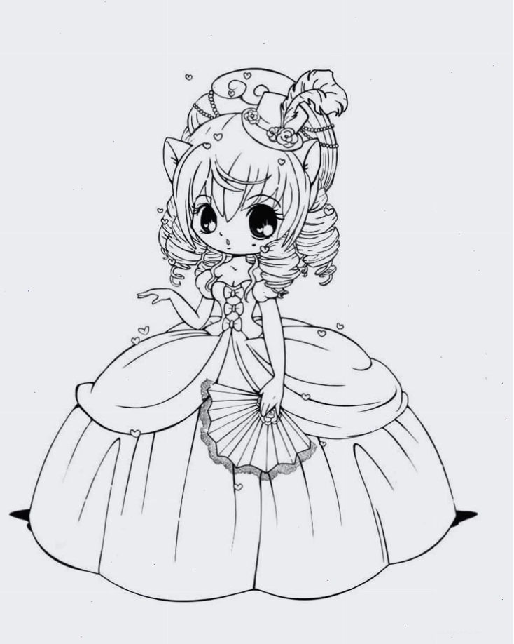 Tranh tô màu nhân vật anime cute đẹp nhất