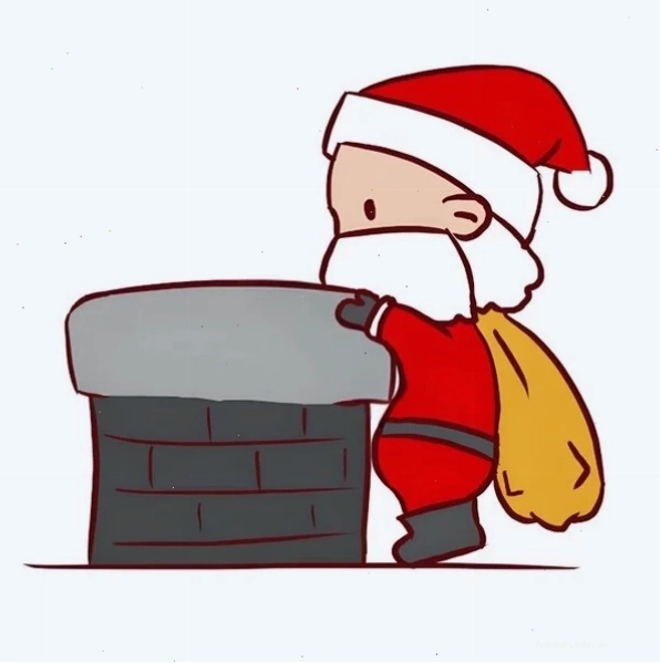 Tranh tô màu ông già Noel chibi đáng yêu