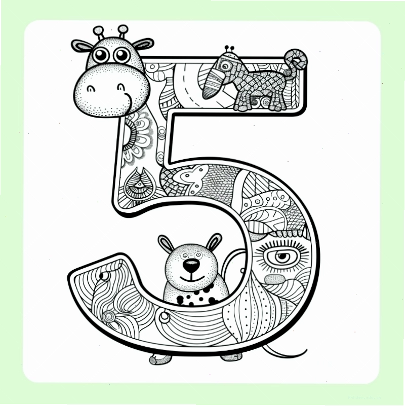 Tranh tô màu số 5 và các loại trái cây
