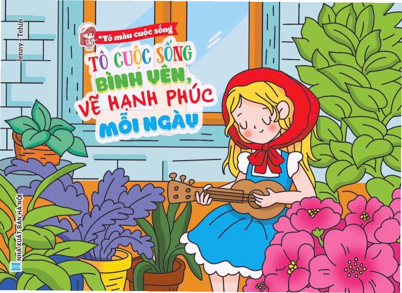 Tranh tô màu về cảnh vật thiên nhiên tươi đẹp mang lại cảm giác bình yên