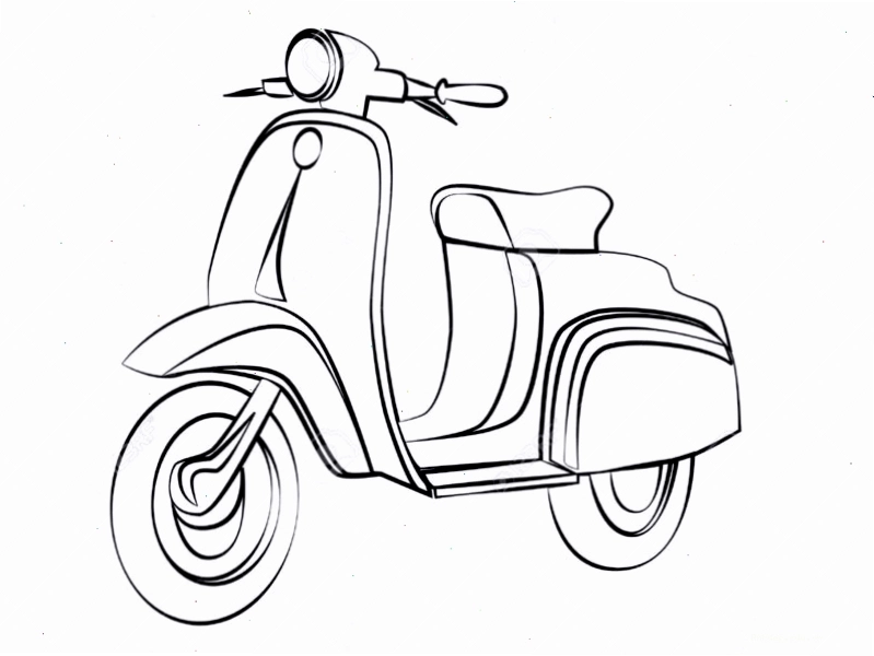 Tranh tô màu xe tải