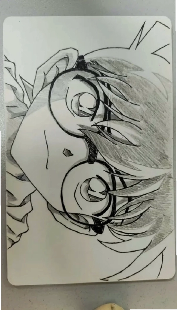 Tranh vẽ anime nam buồn với ánh mắt sâu lắng thể hiện tâm trạng