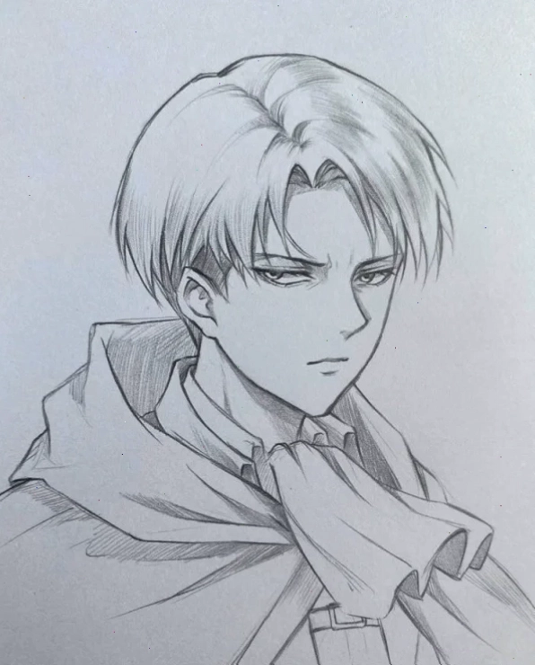 Tranh vẽ anime nam đẹp đơn giản nhưng cuốn hút với phong thái điềm tĩnh