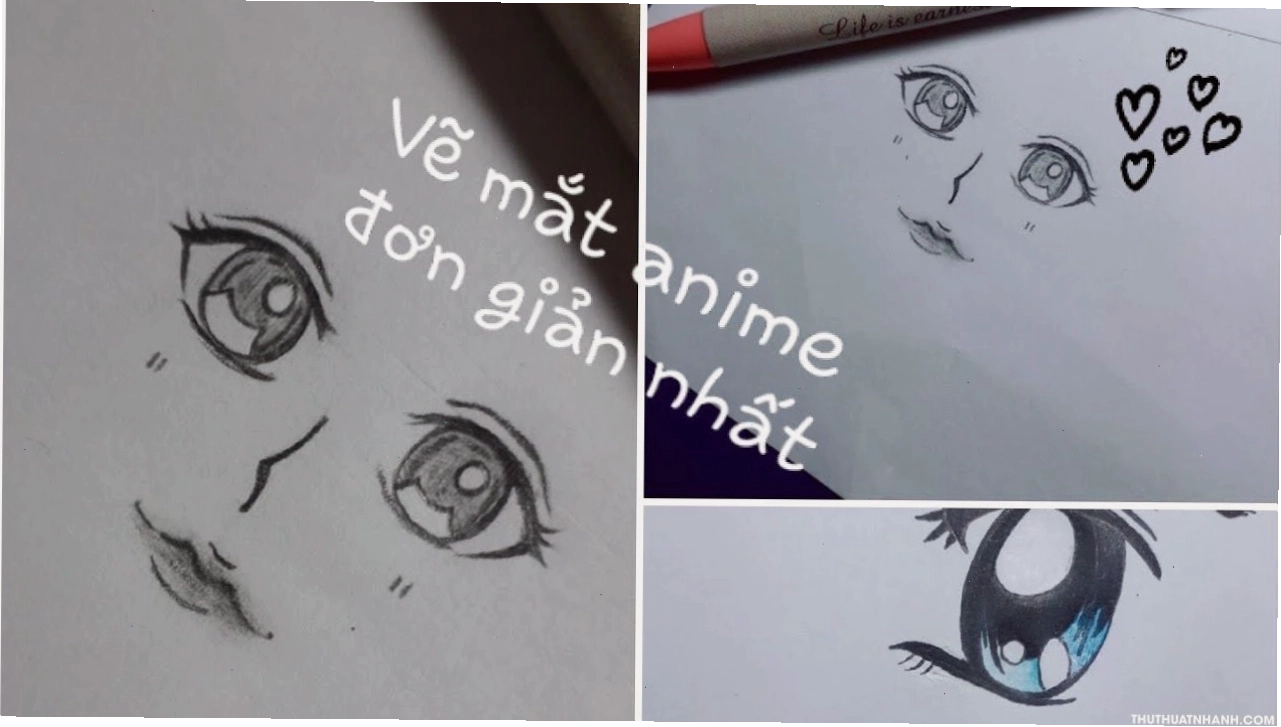 Tỷ lệ và lông mi trong cách vẽ mắt anime nữ