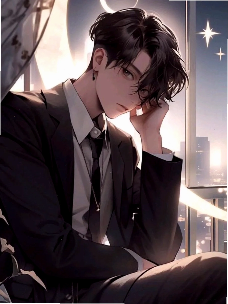 Vẻ ngoài lạnh lùng của nhân vật anime nam