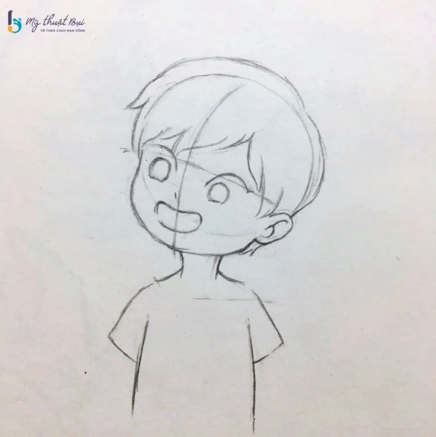 Vẽ phác thảo thân hình cân đối cho nhân vật anime nam