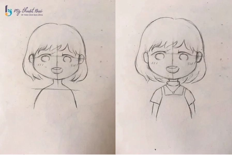 Vẽ thân hình nhỏ gọn và trang phục cho Chibi