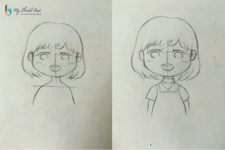 Vẽ thân và trang phục cho nhân vật Chibi