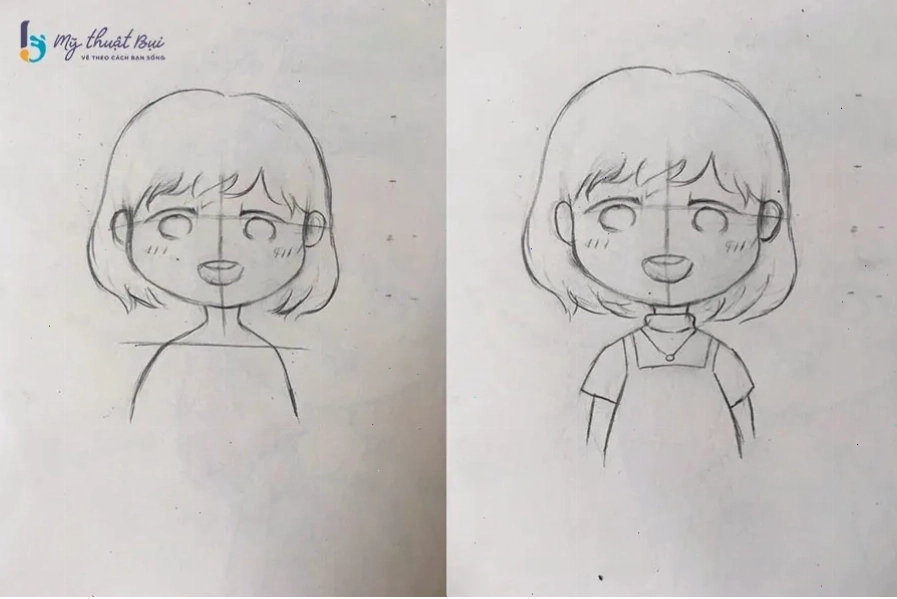 Vẽ thân và trang phục cho nhân vật Chibi