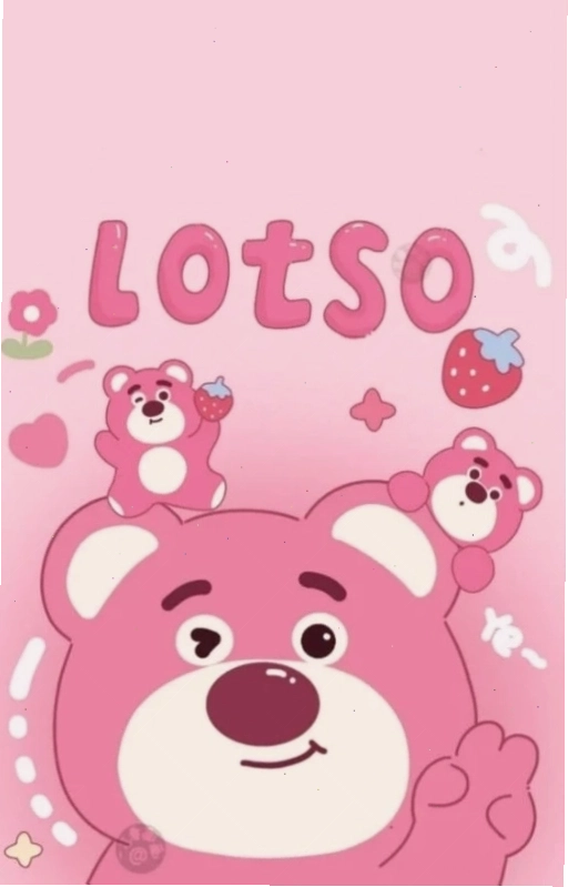 Wallpaper gấu dâu cười cực cute