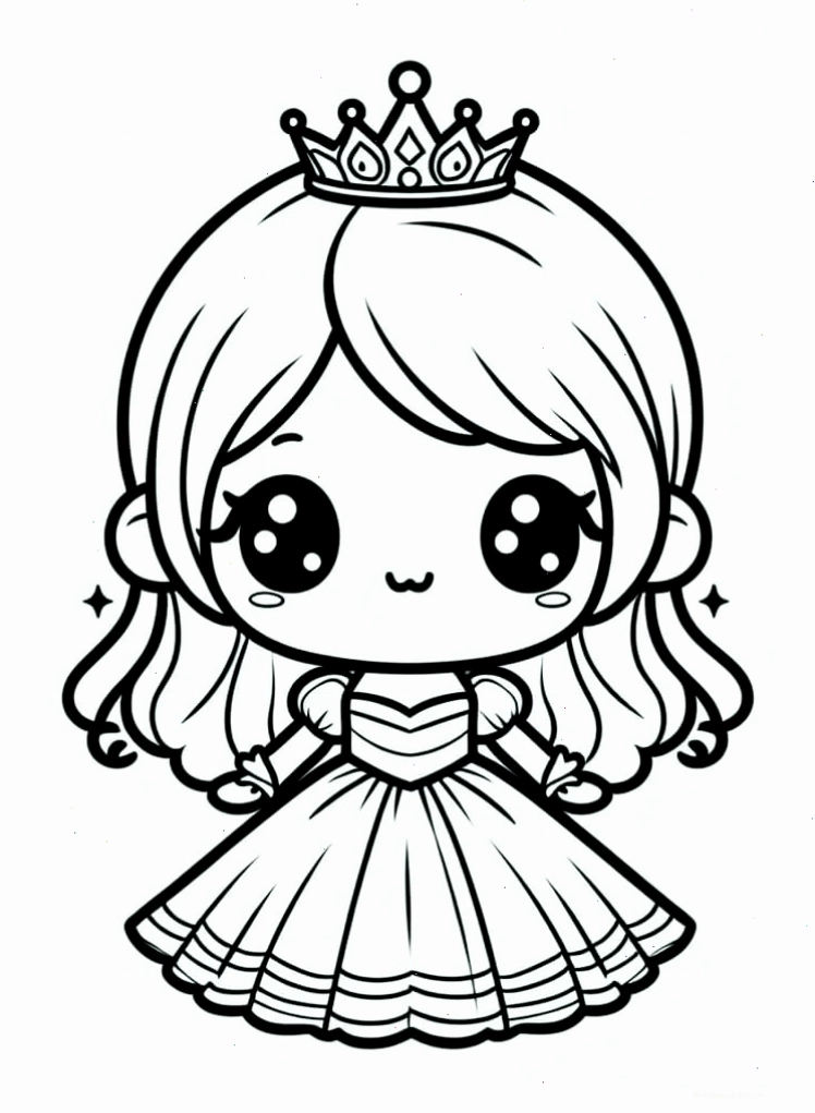 Công Chúa Chibi Đáng Yêu với trang phục lộng lẫy