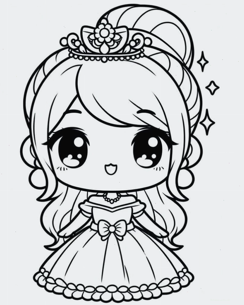 Công Chúa Chibi Rất Đáng Yêu trong trang phục truyền thống